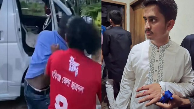 হবিগঞ্জে এনসিপির গাড়িবহরে হামলা, সারজিসসহ আহত অনেকে