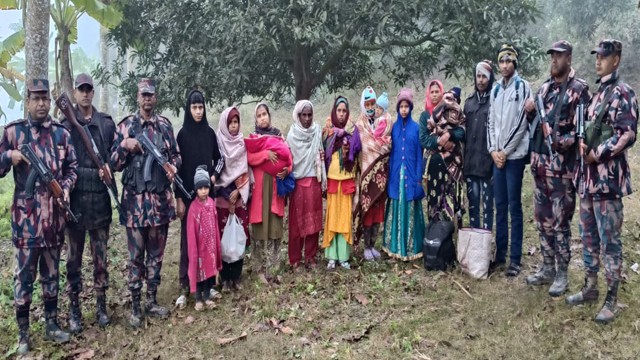 অনুপ্রবেশের ঘটনায় ভোলাহাট সীমান্তে ২৭ জন আটক