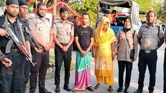 রহনপুরে মাদকসহ স্বামী-স্ত্রী আটক