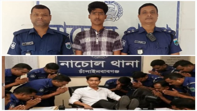 ওসির চেয়ারে পা, হাত জোড় করা পুলিশ সদস্যদের “এআই” ছবি ভাইরাল! স্কুলছাত্র আটক