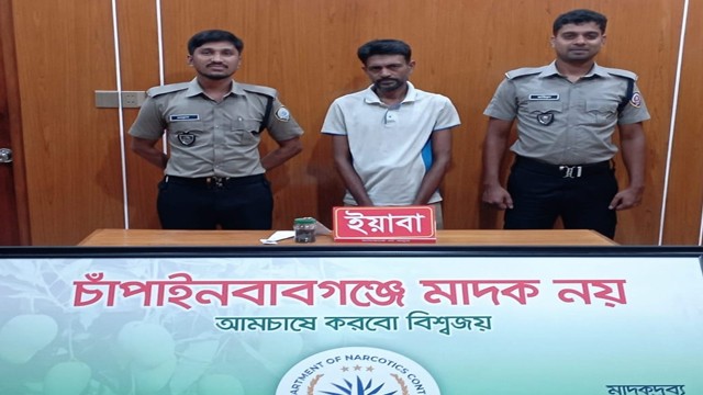 চাঁপাইনবাবগঞ্জে ডিএনসির অভিযানে ইয়াবাসহ মাদক কারবারি আটক