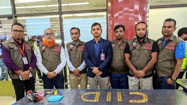 শাহজালাল বিমানবন্দরে পৃথক অভিযানে সাড়ে ১৩ কেজি স্বর্ণ উদ্ধার