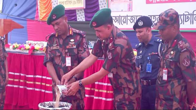 চাঁপাইনবাবগঞ্জে প্রায় নয়কোটি টাকার মাদকদ্রব্য ধ্বংস