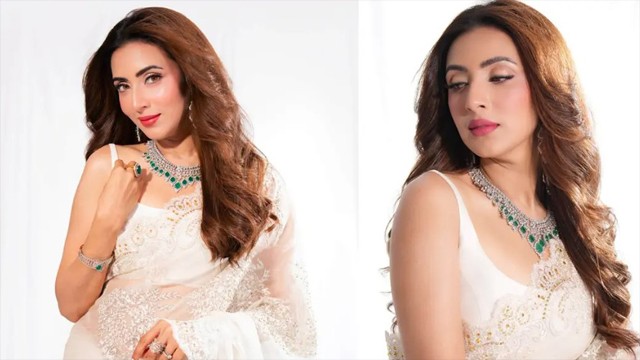 সাদা শাড়িতেও মোহময়ী মিম, আভিজাত্যে সবাইকে মুগ্ধ করলেন অভিনেত্রী
