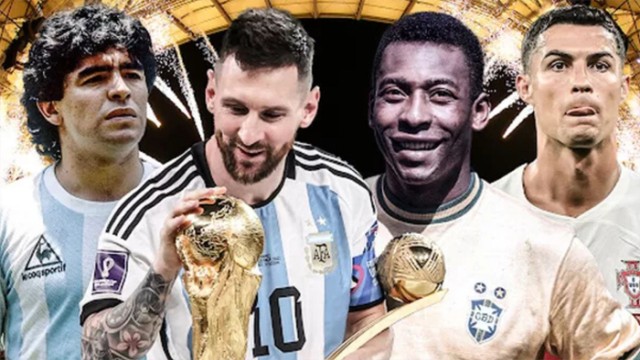 সর্বকালের সেরা তালিকার শীর্ষে মেসি, পেলে-ম্যারাডোনা কততম