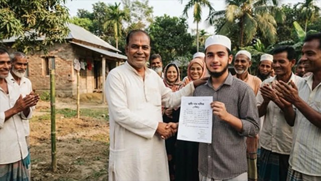 সম্পত্তি না থাকায় চাকরি আটকে যাওয়া মুসলিম যুবককে জমি দিলেন হিন্দু প্রতিবেশী