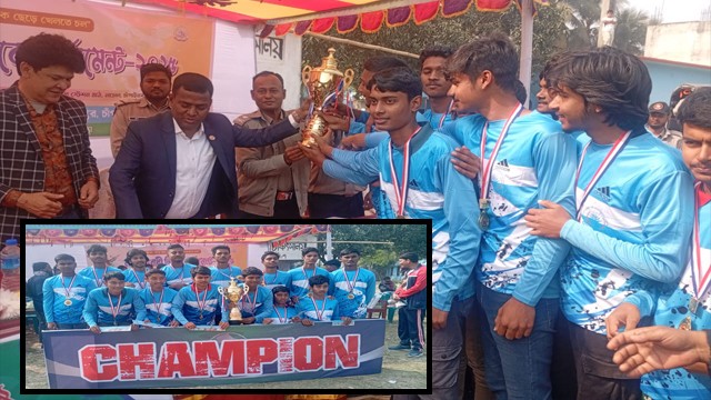 নাচোলে মাদক বিরোধী ক্রিকেট প্রতিযোগিতা অনুষ্ঠিত