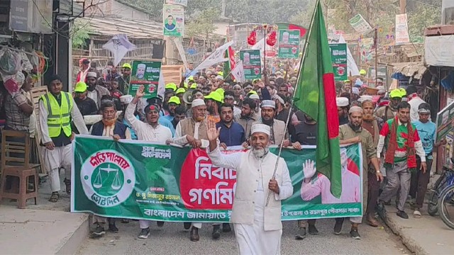 গোমস্তাপুর উপজেলার রহনপুরে জামায়াতের বিশাল নির্বাচনী গণমিছিল ও সংক্ষিপ্ত সমাবেশ অনুষ্ঠিত।