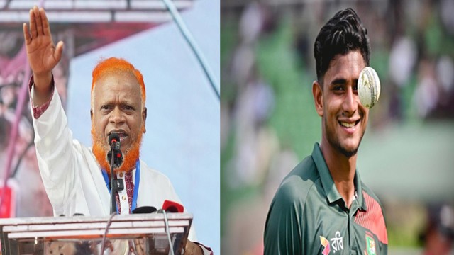 নাহিদ রানার ৫ উইকেট শিকারে সংসদ সদস্য নুরুল ইসলাম বুলবুলের শুভেচ্ছা ও অভিনন্দন